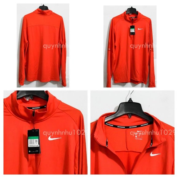 Nike Other - Nike Dri-FIT Men's 1/2-Zip Running Top RED